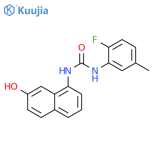 Urea, N-(2-fluoro-5-methylphenyl)-N'-(7-hydroxy-1-naphthalenyl)- structure