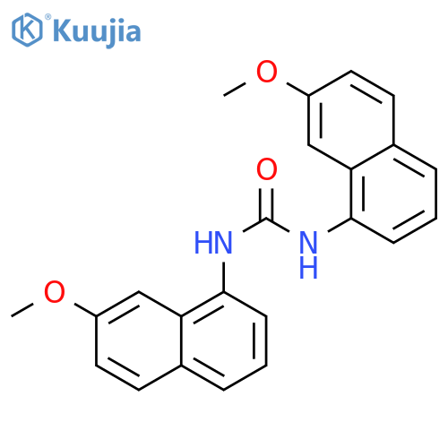Urea, N,N'-bis(7-methoxy-1-naphthalenyl)- structure