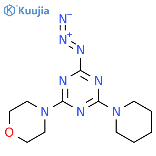 2-azido-4-(morpholin-4-yl)-6-(piperidin-1-yl)-1,3,5-triazine structure