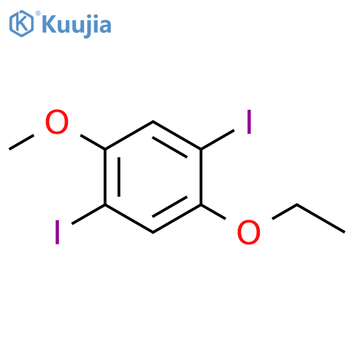 1-ethoxy-2,5-diiodo-4-methoxybenzene structure