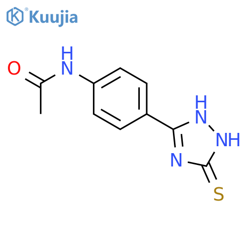 Acetamide, N-[4-(2,5-dihydro-5-thioxo-1H-1,2,4-triazol-3-yl)phenyl]- structure