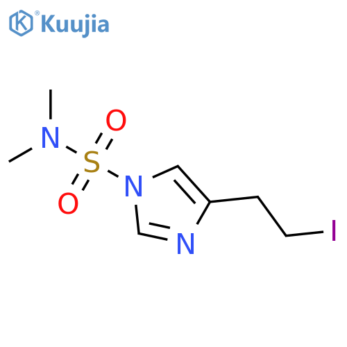 1H-Imidazole-1-sulfonamide, 4-(2-iodoethyl)-N,N-dimethyl- structure
