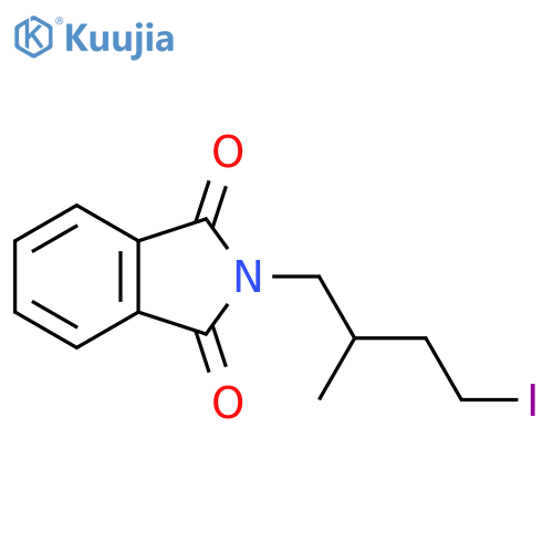 1H-Isoindole-1,3(2H)-dione, 2-(4-iodo-2-methylbutyl)- structure