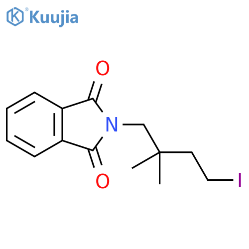 1H-Isoindole-1,3(2H)-dione, 2-(4-iodo-2,2-dimethylbutyl)- structure