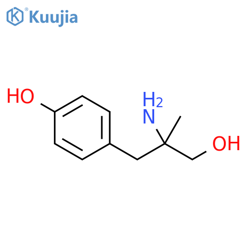 4-(2-amino-3-hydroxy-2-methylpropyl)phenol structure