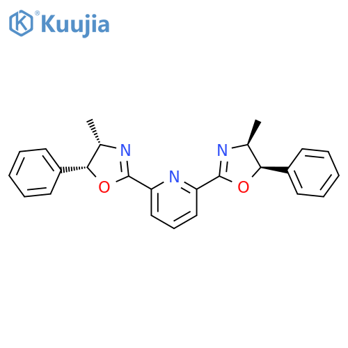 Pyridine, 2,6-bis[(4S,5R)-4,5-dihydro-4-methyl-5-phenyl-2-oxazolyl]- structure