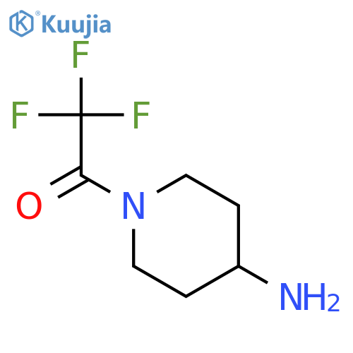 1-(4-amino-1-piperidyl)-2,2,2-trifluoro-ethanone structure