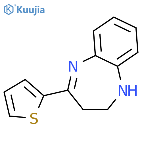 4-(Thiophen-2-yl)-2,3-dihydro-1H-1,5-benzodiazepine structure