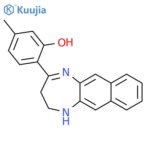 Phenol, 2-(2,3-dihydro-1H-naphtho[2,3-b][1,4]diazepin-4-yl)-5-methyl- structure