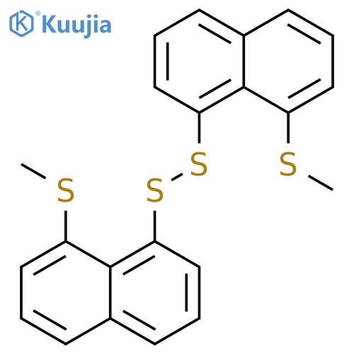 Disulfide, bis[8-(methylthio)-1-naphthalenyl] structure