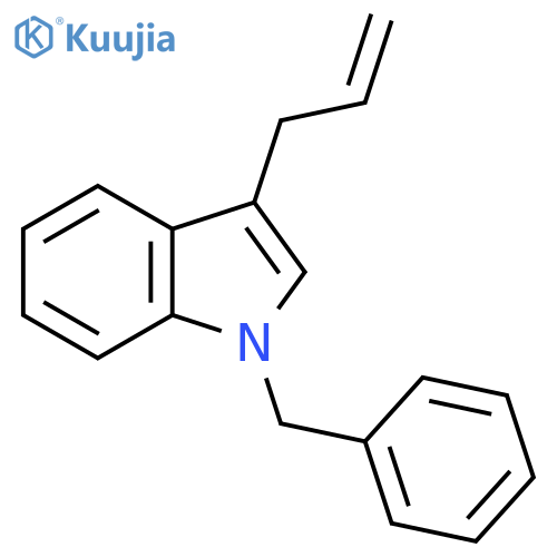 1H-Indole, 1-(phenylmethyl)-3-(2-propenyl)- structure