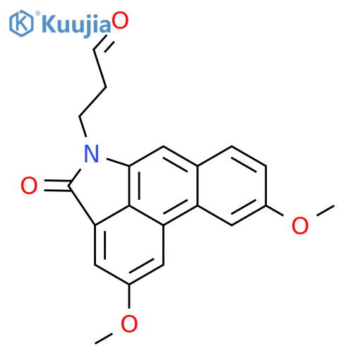 Dibenz[cd,f]indole-5(4H)-propanal, 2,9-dimethoxy-4-oxo- structure