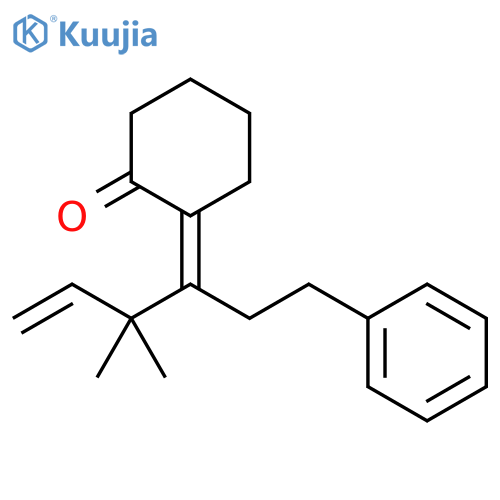Cyclohexanone, 2-[2,2-dimethyl-1-(2-phenylethyl)-3-butenylidene]-,(2Z)- structure