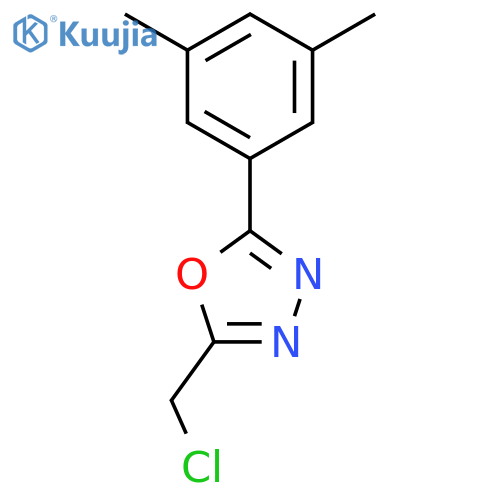 2-(chloromethyl)-5-(3,5-dimethylphenyl)-1,3,4-oxadiazole structure