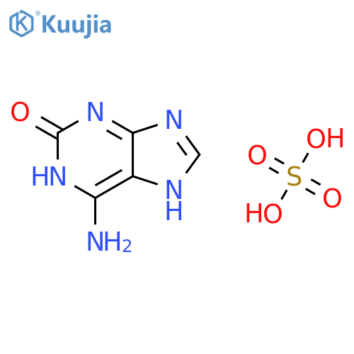 6-Amino-1H-purin-2(7H)-one sulfate structure