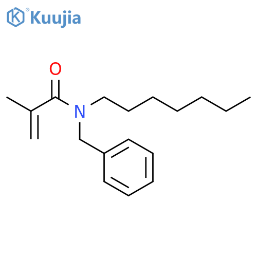 2-Propenamide, N-heptyl-2-methyl-N-(phenylmethyl)- structure
