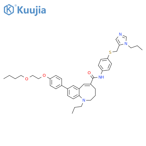 1-Benzazocine-5-carboxamide,8-[4-(2-butoxyethoxy)phenyl]-1,2,3,4-tetrahydro-1-propyl-N-[4-[[(1-propyl-1H-imidazol-5-yl)methyl]thio]phenyl]- structure