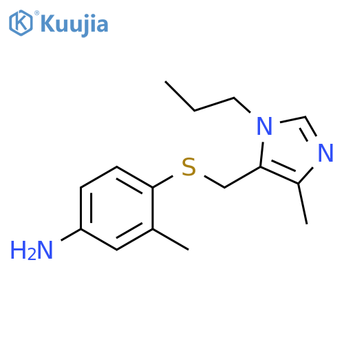 Benzenamine,3-methyl-4-[[(4-methyl-1-propyl-1H-imidazol-5-yl)methyl]thio]- structure