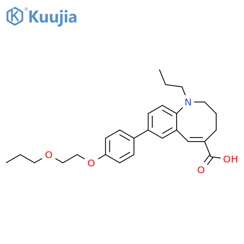 1-Benzazocine-5-carboxylic acid,1,2,3,4-tetrahydro-8-[4-(2-propoxyethoxy)phenyl]-1-propyl- structure