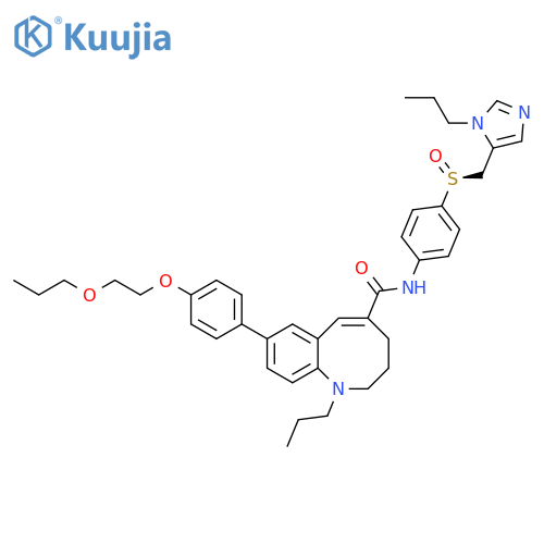 1-Benzazocine-5-carboxamide,1,2,3,4-tetrahydro-8-[4-(2-propoxyethoxy)phenyl]-1-propyl-N-[4-[(S)-[(1-propyl-1H-imidazol-5-yl)methyl]sulfinyl]phenyl]- structure