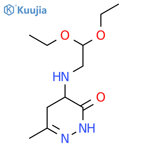 3(2H)-Pyridazinone, 4-[(2,2-diethoxyethyl)amino]-4,5-dihydro-6-methyl- structure