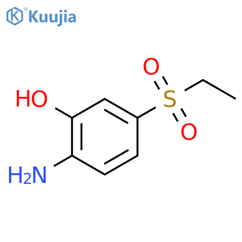 Phenol, 2-amino-5-(ethylsulfonyl)- structure