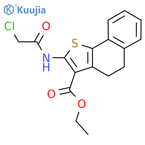 Ethyl 2-(chloroacetyl)amino-4,5-dihydronaphtho1,2-bthiophene-3-carboxylate structure