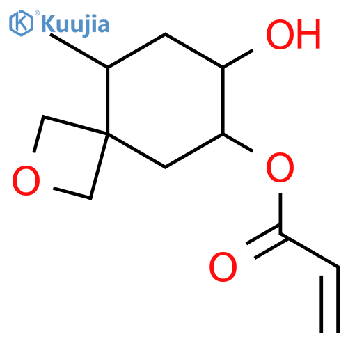 2-Propenoic acid, 7-hydroxy-9-methyl-2-oxaspiro[3.5]non-6-yl ester structure