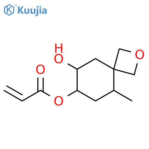 2-Propenoic acid, 8-hydroxy-5-methyl-2-oxaspiro[3.5]non-7-yl ester structure