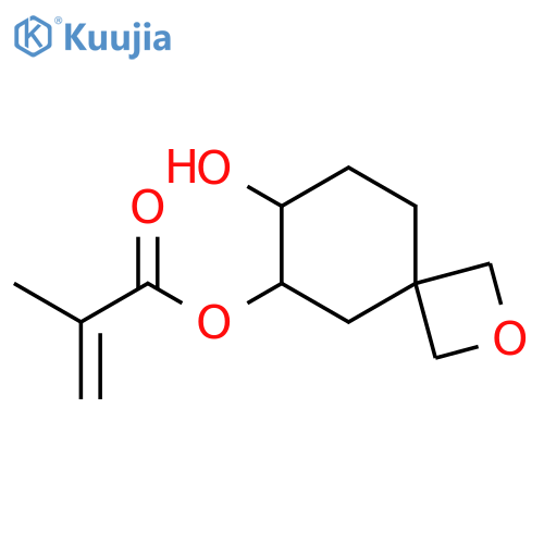 2-Propenoic acid, 2-methyl-, 7-hydroxy-2-oxaspiro[3.5]non-6-yl ester structure