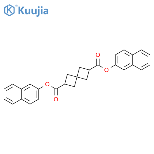 Spiro[3.3]heptane-2,6-dicarboxylic acid, di-2-naphthalenyl ester structure