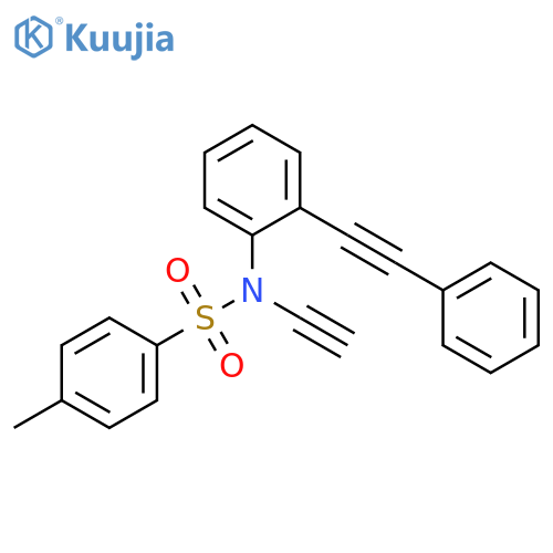 Benzenesulfonamide, N-ethynyl-4-methyl-N-[2-(phenylethynyl)phenyl]- structure
