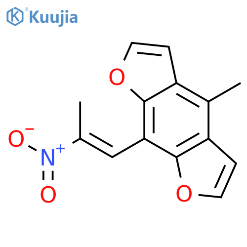 BENZO[1,2-B:5,4-B']DIFURAN, 4-METHYL-8-(2-NITRO-1-PROPENYL)- structure