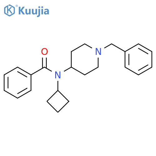 Benzamide, N-cyclobutyl-N-[1-(phenylmethyl)-4-piperidinyl]- structure