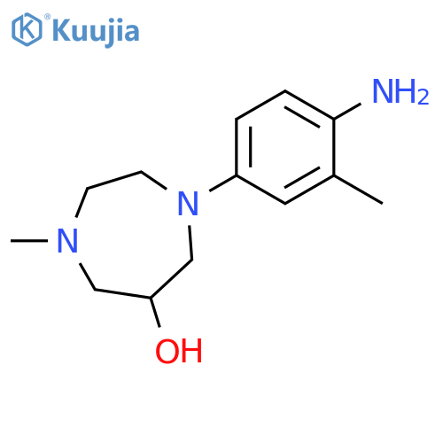 1H-1,4-Diazepin-6-ol, 1-(4-amino-3-methylphenyl)hexahydro-4-methyl- structure