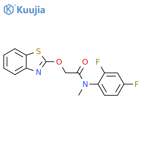Acetamide, 2-(2-benzothiazolyloxy)-N-(2,4-difluorophenyl)-N-methyl- structure
