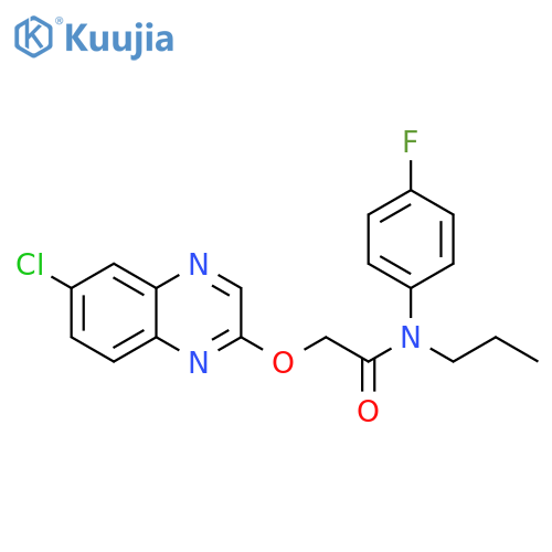Acetamide, 2-[(6-chloro-2-quinoxalinyl)oxy]-N-(4-fluorophenyl)-N-propyl- structure