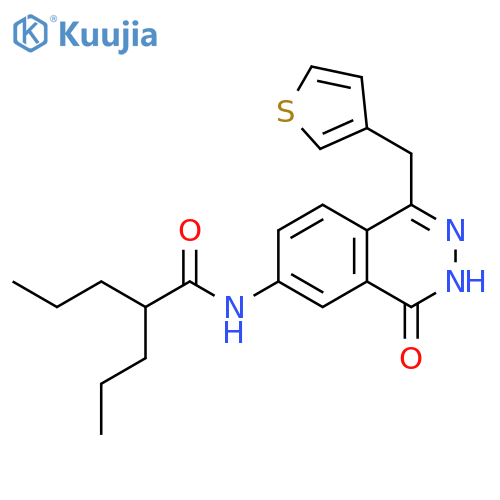 Pentanamide,N-[3,4-dihydro-4-oxo-1-(3-thienylmethyl)-6-phthalazinyl]-2-propyl- structure