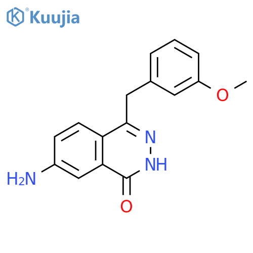 1(2H)-Phthalazinone, 7-amino-4-[(3-methoxyphenyl)methyl]- structure