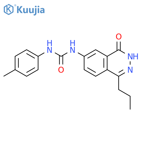 Urea,N-(3,4-dihydro-4-oxo-1-propyl-6-phthalazinyl)-N'-(4-methylphenyl)- structure