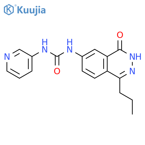 Urea, N-(3,4-dihydro-4-oxo-1-propyl-6-phthalazinyl)-N'-3-pyridinyl- structure
