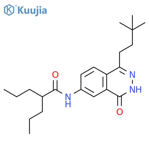 Pentanamide,N-[1-(3,3-dimethylbutyl)-3,4-dihydro-4-oxo-6-phthalazinyl]-2-propyl- structure