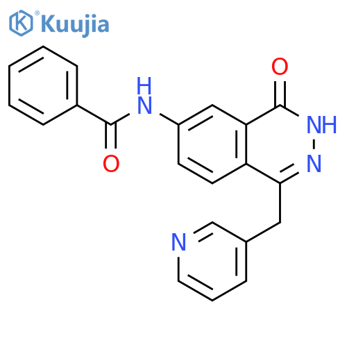 Benzamide, N-[3,4-dihydro-4-oxo-1-(3-pyridinylmethyl)-6-phthalazinyl]- structure