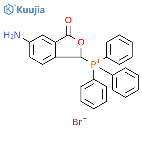 Phosphonium, (5-amino-1,3-dihydro-3-oxo-1-isobenzofuranyl)triphenyl-,bromide structure