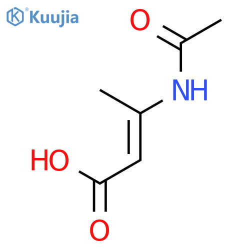 2-Butenoic acid, 3-(acetylamino)-, (2E)- structure