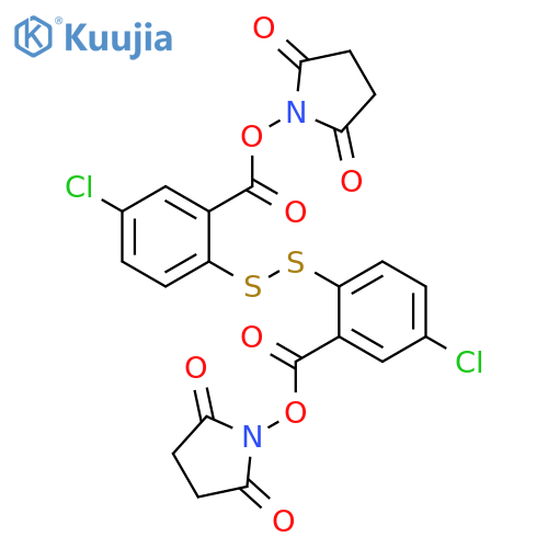 2,5-Pyrrolidinedione,1,1'-[dithiobis[(5-chloro-2,1-phenylene)carbonyloxy]]bis- structure