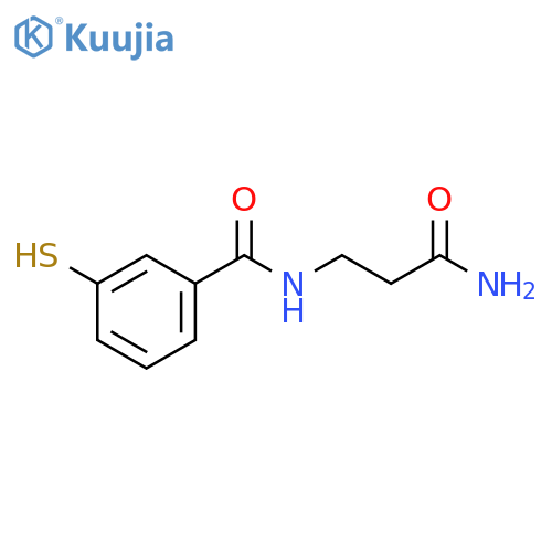 Benzamide, N-(3-amino-3-oxopropyl)-3-mercapto- structure