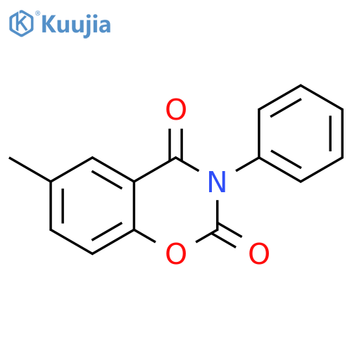2H-1,3-Benzoxazine-2,4(3H)-dione, 6-methyl-3-phenyl- structure