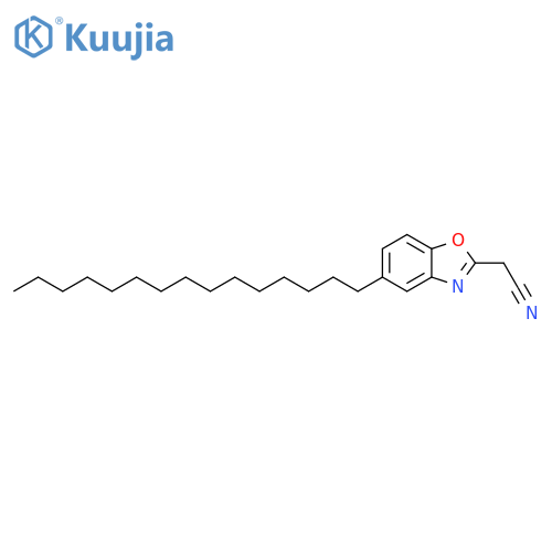2-Benzoxazoleacetonitrile, 5-pentadecyl- structure