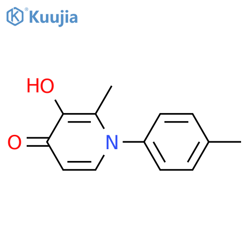 3-Hydroxy-2-methyl-1-(4-methylphenyl)pyridin-4(1H)-one structure